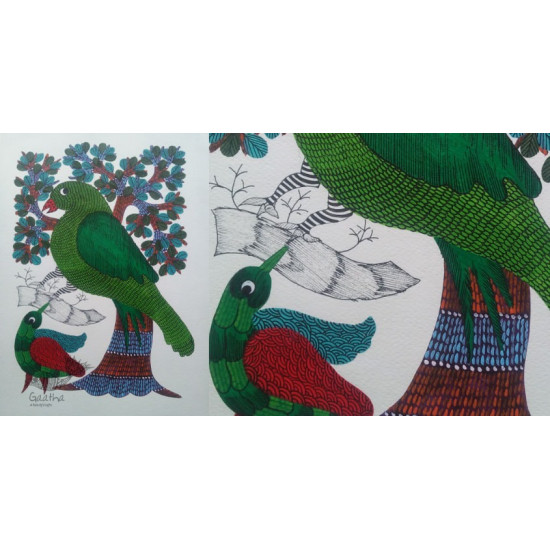 Shop online hand painted gond painting