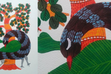 Nandan . नंदन ✦ Gond Painting (10" x 14") ✦ 7