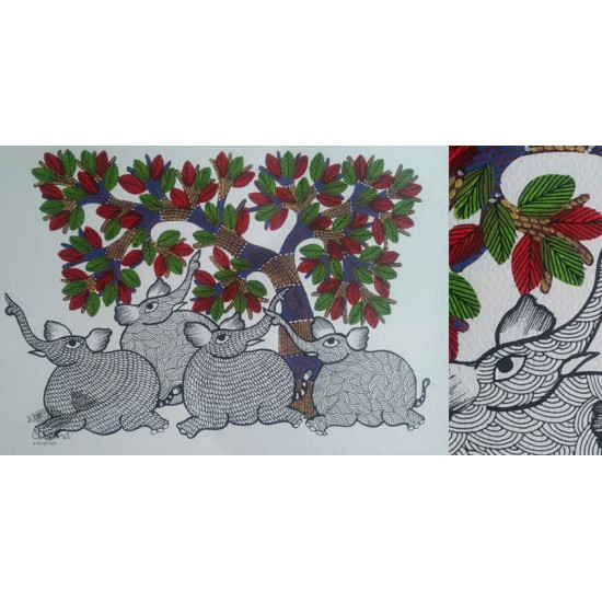 Shop online hand painted gond painting