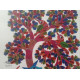 Hand Painted Gond Art ~ Painting ( 11" x 15" ) Deer & Tree