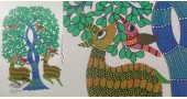 Hand Painted Gond Art ~ Painting ( 11" x 15" ) 