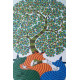 Shop online hand painted on canvas gond painting