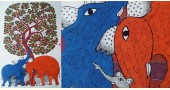 Shop online hand painted on canvas gond painting