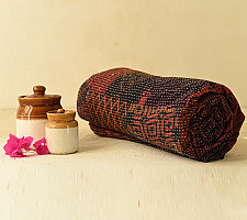 Tanka . टांका - Embroidered Cotton Quilt / Reversible Gudadi