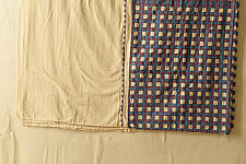 Tanka . टांका - Embroidered & Applique Cotton Double Bedcover