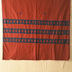 Tanka . टांका - Embroidery & Patchwork - Cotton Double Bedcover