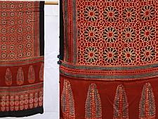 मिट्टी से | Mitti se ❦ Ajrakh Modal Silk Stole ~ 3