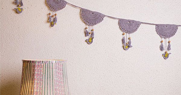 Handmade Fabric Beads & Tassels Toran 05