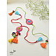   Handmade Recyclable Crochet Rakhi & Lumba Set Poppy (Set of 2) 