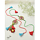   Handmade Recyclable Crochet Rakhi & Lumba Set Gold Dreamcatcher (Set of 2) 