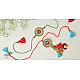   Handmade Recyclable Crochet Rakhi & Lumba Set Gold Dreamcatcher (Set of 2) 