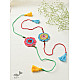  Handmade Recyclable Crochet Kids Rakhi Set Butterfly  (Set of 2) 