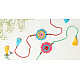  Handmade Recyclable Crochet Kids Rakhi Set Butterfly  (Set of 2) 