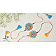  Handmade Recyclable Crochet Rakhi Set Palash (Set of 2) 