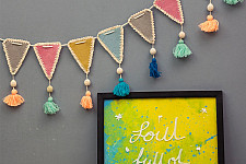 Crochet Toran |Kids Room Decor Bunting ~ Triangles