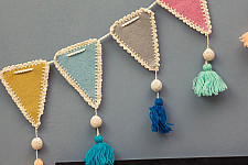 Crochet Toran |Kids Room Decor Bunting ~ Triangles