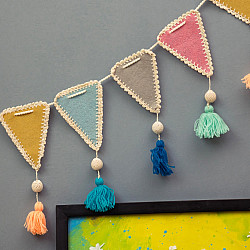 Crochet Toran |Kids Room Decor Bunting ~ Triangles