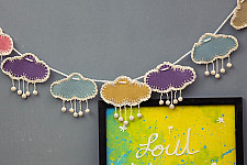 Crochet Toran | Kids Room Decor Bunting ~ Clouds