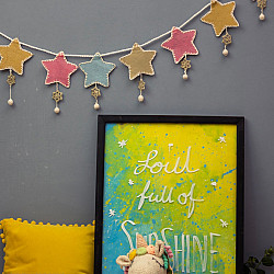 Crochet Toran |Kids Room Decor Bunting ~ Stars