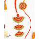 Handmade Recyclable Crochet Rakhi & Lumba Set  (Set of 2)