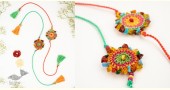 Handmade Recyclable Crochet Rakhi Multi colour Dhanak 