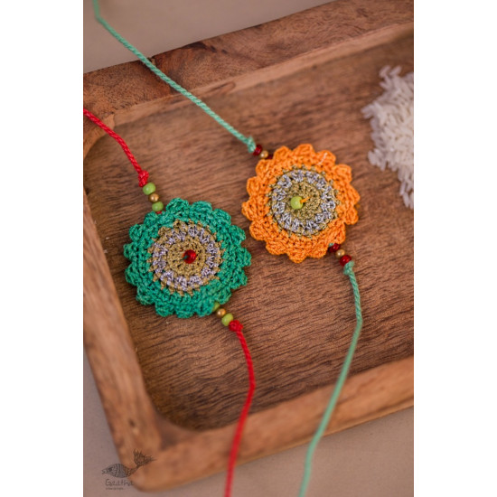 Handmade Crochet Rakhi (Set of 2) - Seher Rakhi