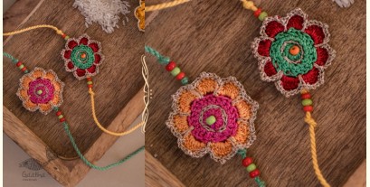 Crochet Rakhi | Handmade Crochet Champa Rakhi (Set of 2)