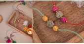 Handmade Crochet Rakhi (Set of 2) - Teen Sitara Rakhi