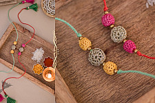 Crochet Rakhi | Teen Sitara Rakhi (Set of 2)