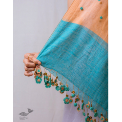 A Symphony in Color | Hand Knitted Crochet Chanderi Stole - E