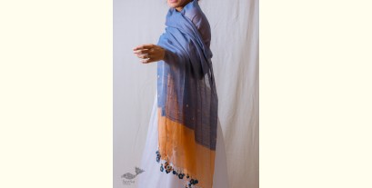 A Symphony in Color | Hand Knitted Crochet Chanderi Stole - H