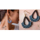 shop online Crochet handcrafted earring - Rain drop ~ Grey 