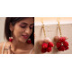 shop online Crochet handcrafted earring - Red Ombre