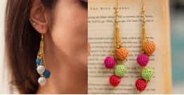 Crochet | Swing Earrings ( Two Options - Blue/ Multi )