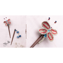 Crochet ✩ Crochet Butterfly & Tiki Hair Sticks (Pair)