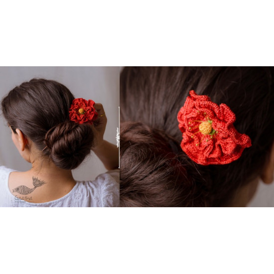 shop Hair Stick - Red Poppy 