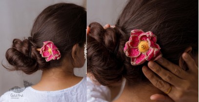Crochet ✩ Hair Stick - Shimmer Pink Lotus 