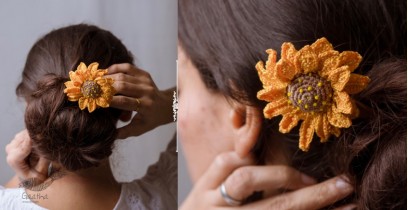 Crochet ✩ Hair Stick - Sunflower 