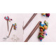 shop Handmade Crochet Hair Stick ~ Butterfly & Bird Pair