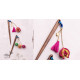 shop Metallic Thread Flowers Hair Stick