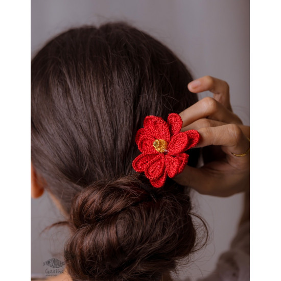 shop Hair Stick - Dark Red Camellia