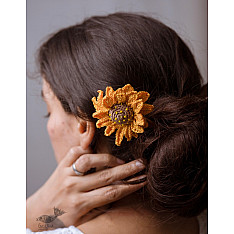 Crochet ✩ Hair Stick - Sunflower 