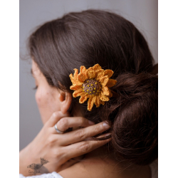 Crochet ✩ Hair Stick - Sunflower 