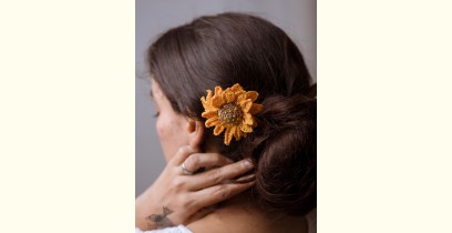 Crochet ✩ Hair Stick - Sunflower 