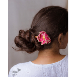 Crochet ✩ Hair Stick - Shimmer Pink Lotus 