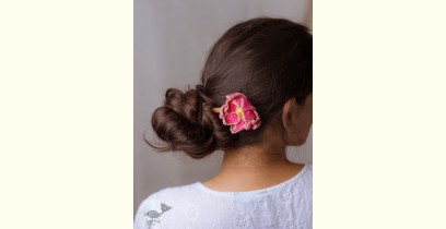 Crochet ✩ Hair Stick - Shimmer Pink Lotus 