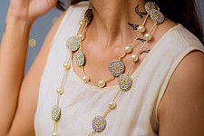 Crochet Necklace | Nakshatra Necklace ~ Shimmer 