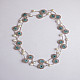 shop Crochet Necklace - Nakshatra Tikki Necklace - Rose Gold Mint