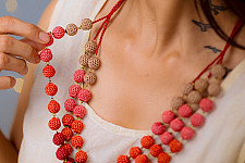 Crochet Necklace | Mausam Necklace ~ Rust