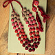 shop Crochet Necklace - Nakshatra Moon Necklace ~ Lilac Gold Beads